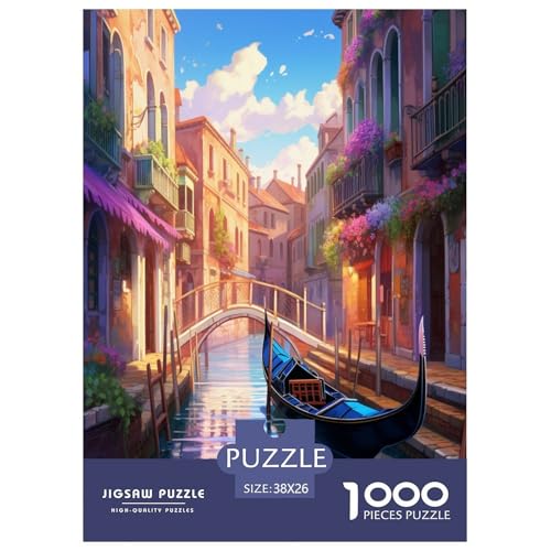Venedig Wasserstadt Puzzle 1000 Teile Schwer Puzzle Spielzeug Pädagogisches Spiel Impossible Herausforderungsspielzeug Für Erwachsene Und Kinder in Bewährter 38x26cm/1000pcs Venedig Wasserstadt Puzzle 1000 Teile Schwer Puzzle Spielzeug Pädagogisches Spiel Impossible Herausforderungsspielzeug Für Erwachsene Und Kinder in Bewährter 38x26cm/1000pcs von GAOYUCHUN