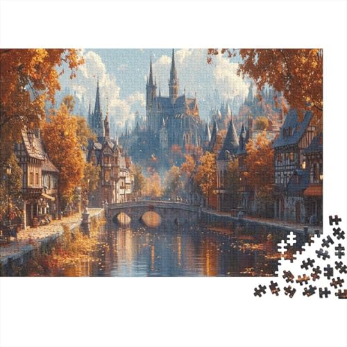 View of Paris 1000 Teile Puzzle Dekoration für Zuhause Holzpuzzle Jigsaw Puzzle für Erwachsene und Kinder 1000 Stück (75 x 50 cm) von GAOYUCHUN