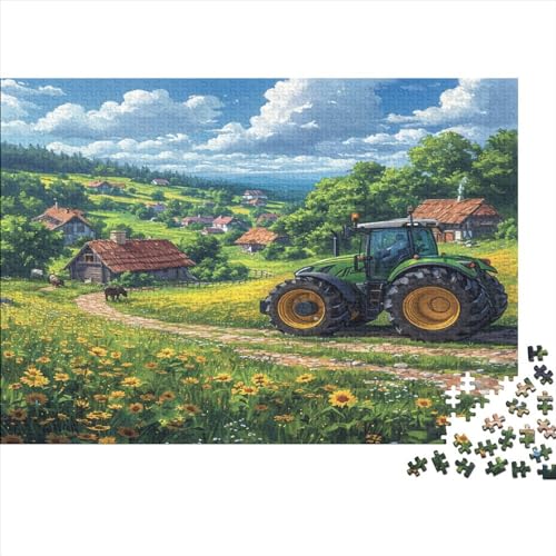 Village 1000 Jigsaw Puzzle Firmenfeier Einfaches klassisches Puzzle Familie oder Kinder Puzzle 1000 Teile (75 x 50 cm) von GAOYUCHUN