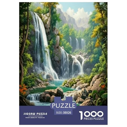 Wasserfall Puzzles 1000 Teile Schwer Puzzle Spielzeug Pädagogisches Spiel Impossible Herausforderungsspielzeug Für Erwachsene Und Kinder Ab 12 Jahren 38x26cm/1000pcs Wasserfall Puzzles 1000 Teile Schwer Puzzle Spielzeug Pädagogisches Spiel Impossible Herausforderungsspielzeug Für Erwachsene Und Kinder Ab 12 Jahren 38x26cm/1000pcs von GAOYUCHUN