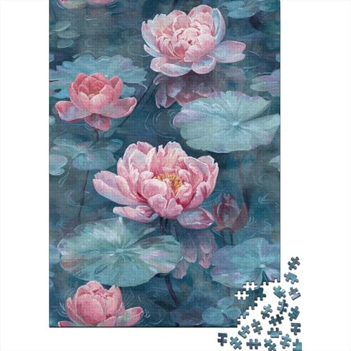 Water Lilies 1000 Jigsaw Puzzle Kunst Puzzle Kunst für Zuhause Zur Stressabbau Puzzle Familie Oder Kinder Puzzle 1000 Teile (75 x 50 cm) von GAOYUCHUN