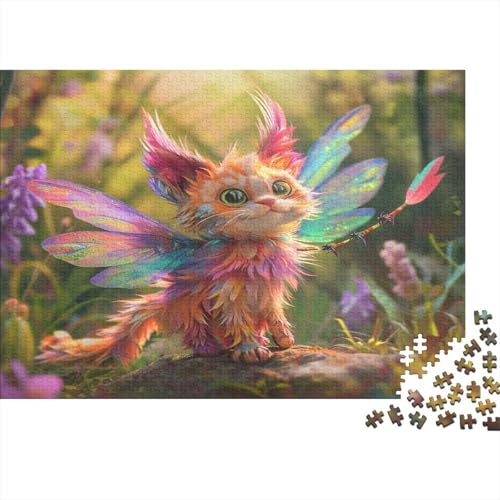 Whimsical Creature 1000 Stück Puzzles Lernspiel Spielzeug Geschenk Geschicklichkeitsspiel Für Die Ganze Familie Puzzle Für Erwachsene Und Kinder Ab 14 Jahren 1000pcs (75x50cm) von GAOYUCHUN