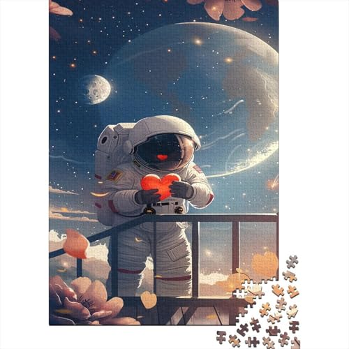 White Astronaut Puzzle 1000 Teile Heimdekoration Einfache Klassische Puzzles Jigsaw Puzzle Für Erwachsene Und Kinder 1000 Teile (75 x 50 cm) von GAOYUCHUN