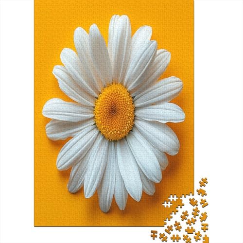 White Daisy Puzzle 500 Teile Für Erwachsene Puzzles Brain Challenge Spielen Character Puzzles Spiel Für Erwachsene Und Kinder Ab 12 Jahren 500pcs (52x38cm) von GAOYUCHUN