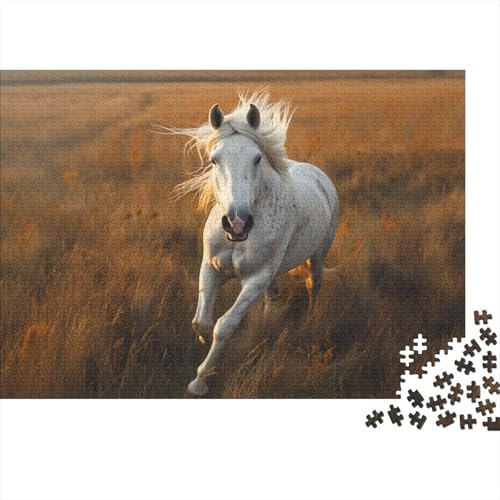 White Horse Puzzle 300 Teile Für Erwachsene Puzzles Lernspiel Spielzeug Geschenk Für Erwachsene Und Kinder Ab 12 Jahren 300pcs (40x28cm) von GAOYUCHUN