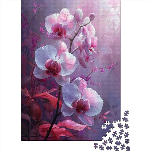 White Orchid 1000 Teile Puzzle Dekoration Für Zuhause Unmögliches Puzzle Buntes Puzzle Erwachsene Kinder 1000 Teile (75 x 50 cm) von GAOYUCHUN