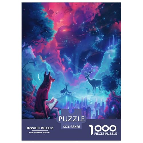 Wolf Puzzle 1000-teilige Schwer Puzzle Spielzeug Lernspiel Impossible Herausforderungsspielzeug Für Erwachsene Und Kinder Ab 12 Jahren 38x26cm/1000pcs Wolf Puzzle 1000-teilige Schwer Puzzle Spielzeug Lernspiel Impossible Herausforderungsspielzeug Für Erwachsene Und Kinder Ab 12 Jahren 38x26cm/1000pcs von GAOYUCHUN