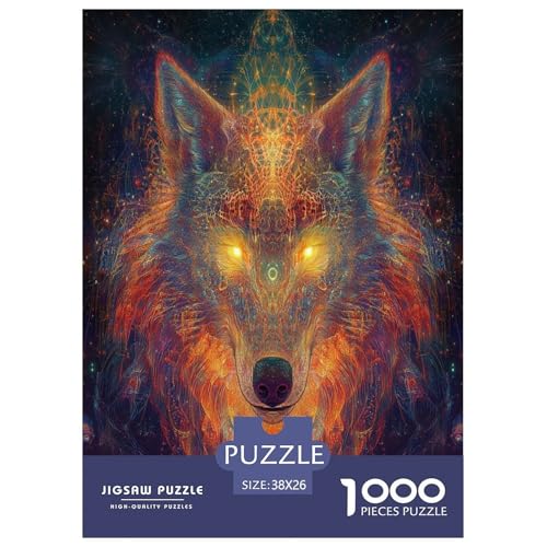 Wolf Puzzle 1000-teilige Schwer Puzzle Spielzeug Pädagogisches Spiel Impossible Herausforderungsspielzeug Für Erwachsene Und Kinder in Bewährter 38x26cm/1000pcs Wolf Puzzle 1000-teilige Schwer Puzzle Spielzeug Pädagogisches Spiel Impossible Herausforderungsspielzeug Für Erwachsene Und Kinder in Bewährter 38x26cm/1000pcs von GAOYUCHUN