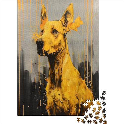 Yellow Dog 1000 Teile Puzzle Für Erwachsene Geschicklichkeitsspiel Für Die Ganze Familie Puzzle Für Erwachsene Und Kinder Ab 14 Jahren 1000pcs (75x50cm) von GAOYUCHUN