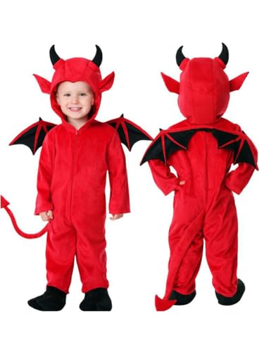 GAOZYUE Halloween Kinder Kostüme Halloween Kostüme Niedlicher Kobold Fledermaus Show Kleid Jungen Mädchen Rollenspiel Vampir Kostüme (L115-125CM) von GAOZYUE