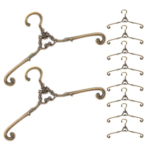 GARIOUANS 10 Stück Miniatur Puppen kleiderbügel aus Metall Antik Bronzefarben Stabile Miniaturbügel für Puppenhaus Puppenkleidung Sicher und Platzsparend GARIOUANS 10 Stück Miniatur Puppen kleiderbügel aus Metall Antik Bronzefarben Stabile Miniaturbügel für Puppenhaus Puppenkleidung Sicher und Platzsparend von GARIOUANS