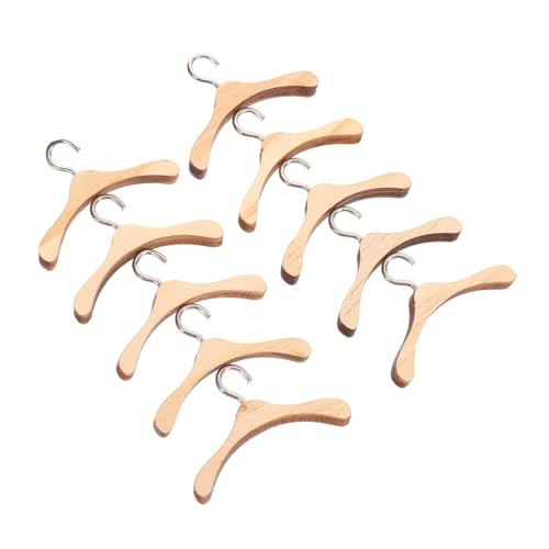 GARIOUANS 10 Stück Teiliges Holzkleiderbügel für Bjd Puppen Praktische Puppenzubehör Kleiderbügel Naturfarbene Kleine Holzbügel für Puppenkleidung und Puppenhaus Zubehör GARIOUANS 10 Stück Teiliges Holzkleiderbügel für Bjd Puppen Praktische Puppenzubehör Kleiderbügel Naturfarbene Kleine Holzbügel für Puppenkleidung und Puppenhaus Zubehör von GARIOUANS
