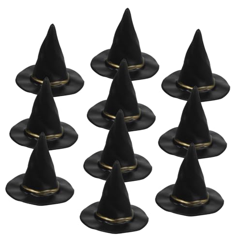 GARIOUANS 10 Stück Teiliges Mini Hexenhut für Puppenhaus Detailreiche Halloween Deko Leichte Miniatur Hexenhüte für DIY und Puppenzubehör für Gruselige Partys und Wohnungsdeko GARIOUANS 10 Stück Teiliges Mini Hexenhut für Puppenhaus Detailreiche Halloween Deko Leichte Miniatur Hexenhüte für DIY und Puppenzubehör für Gruselige Partys und Wohnungsdeko von GARIOUANS