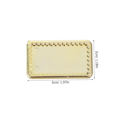 GARIOUANS 10 Stück Teiliges Miniatur Puppenhaus Teller aus Goldfarbenem Filigrane Miniaturplatten für DIY Dekoration Kleines Tablett Modell für Puppengeschirr und Mini Haus Deko GARIOUANS 10 Stück Teiliges Miniatur Puppenhaus Teller aus Goldfarbenem Filigrane Miniaturplatten für DIY Dekoration Kleines Tablett Modell für Puppengeschirr und Mini Haus Deko von GARIOUANS