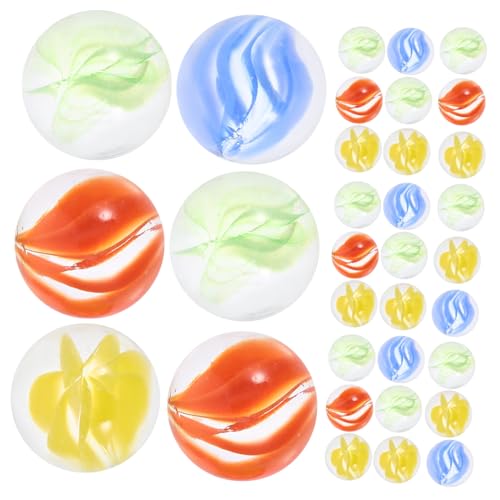 GARIOUANS 100 Stück Glasmurmeln Bunt mit Leuchtenden Mustern Dekorative Glassteine für Aquarium Schmetterlingsfutterspender und Basteln Spielzeugset für Heimdekoration GARIOUANS 100 Stück Glasmurmeln Bunt mit Leuchtenden Mustern Dekorative Glassteine für Aquarium Schmetterlingsfutterspender und Basteln Spielzeugset für Heimdekoration von GARIOUANS