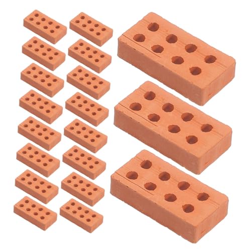GARIOUANS 100 Stück Miniatur Ziegelsteine aus Clay Sichere Mini Bausteine für DIY Realistische Mini Mauersteine für Basteln Sandtisch Schloss und Häusermodelle Handwerkliches Lernspielzeug GARIOUANS 100 Stück Miniatur Ziegelsteine aus Clay Sichere Mini Bausteine für DIY Realistische Mini Mauersteine für Basteln Sandtisch Schloss und Häusermodelle Handwerkliches Lernspielzeug von GARIOUANS