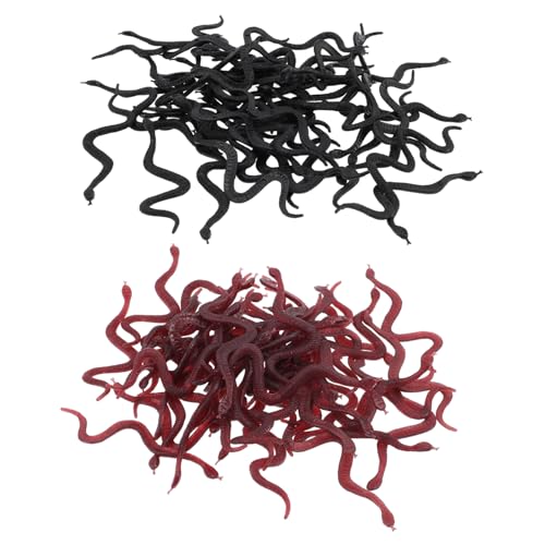 GARIOUANS 100 Stück Realistische Spielzeugschlangen Halloween Deko Flexible Fake Snakes für Party Füller und Lernspielzeug für GARIOUANS 100 Stück Realistische Spielzeugschlangen Halloween Deko Flexible Fake Snakes für Party Füller und Lernspielzeug für von GARIOUANS