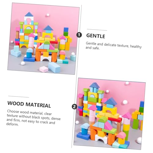 GARIOUANS 100 Stück Teiliges Holz bauklötze Geometrische Bausteine Lernspielzeug aus Langlebigem Holz für Kleinkinder Kreativität und Hand Auge koordination GARIOUANS 100 Stück Teiliges Holz bauklötze Geometrische Bausteine Lernspielzeug aus Langlebigem Holz für Kleinkinder Kreativität und Hand Auge koordination von GARIOUANS