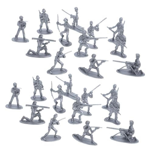 GARIOUANS 100 Stück Teiliges Mini Soldatenfiguren Silber Realistische Militärmodelle für Sandtisch Dekoration und Lernspielzeug Miniatur Soldaten für Dioramen und Ausstellungen GARIOUANS 100 Stück Teiliges Mini Soldatenfiguren Silber Realistische Militärmodelle für Sandtisch Dekoration und Lernspielzeug Miniatur Soldaten für Dioramen und Ausstellungen von GARIOUANS
