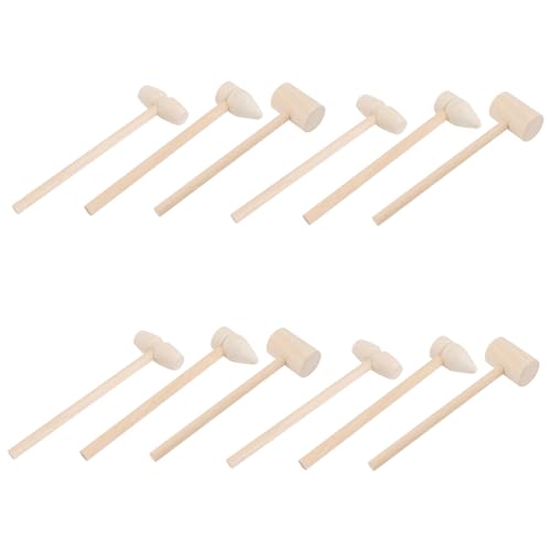 GARIOUANS 12 Stück Teiliges Holzhammer für Mini Klopfspielzeug aus Sicherem Holz Pädagogisches Motorikspielzeug zur Hand Auge Koordination Polierte Oberfläche für Crab Mallet Spiel und GARIOUANS 12 Stück Teiliges Holzhammer für Mini Klopfspielzeug aus Sicherem Holz Pädagogisches Motorikspielzeug zur Hand Auge Koordination Polierte Oberfläche für Crab Mallet Spiel und von GARIOUANS