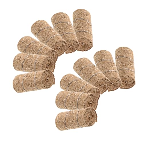 GARIOUANS 12 Stück Teiliges Mini Heuballen Robustem Material Realistisch Gestaltete Kleine Strohballen für Puppenhaus Ländliche Dekoration Basteln Herbst Halloween-szenerien Vielseitig GARIOUANS 12 Stück Teiliges Mini Heuballen Robustem Material Realistisch Gestaltete Kleine Strohballen für Puppenhaus Ländliche Dekoration Basteln Herbst Halloween-szenerien Vielseitig von GARIOUANS