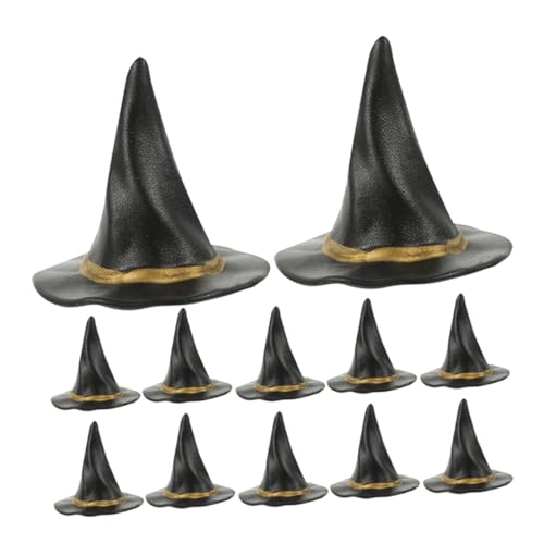 GARIOUANS 12 Stück Teiliges Mini Hexenhüte Schwarze Halloween Deko Niedliche Zauberer Hüte für Puppenhaus Party Mitgebsel Miniatur Hexenhut Figuren für Kindergeburtstag und GARIOUANS 12 Stück Teiliges Mini Hexenhüte Schwarze Halloween Deko Niedliche Zauberer Hüte für Puppenhaus Party Mitgebsel Miniatur Hexenhut Figuren für Kindergeburtstag und von GARIOUANS