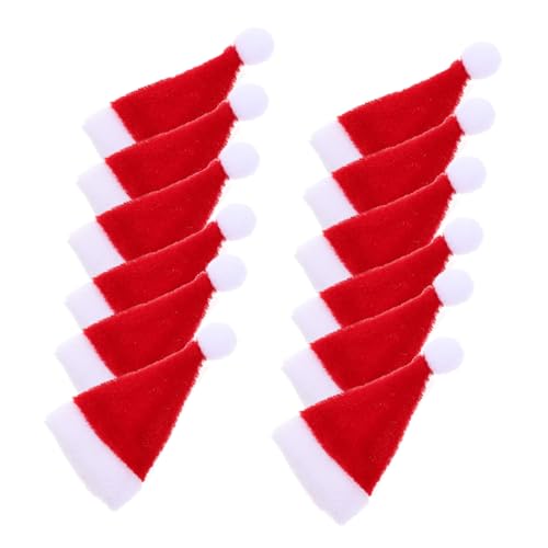 GARIOUANS 12 Stück Teiliges Mini Weihnachtsmützen aus Sicherem Kleine Rote Santa Hüte für Lollipops Flaschendekoration Partydeko Kompakt Tragbar für Süßigkeitenverpackung und Bastelbedarf GARIOUANS 12 Stück Teiliges Mini Weihnachtsmützen aus Sicherem Kleine Rote Santa Hüte für Lollipops Flaschendekoration Partydeko Kompakt Tragbar für Süßigkeitenverpackung und Bastelbedarf von GARIOUANS