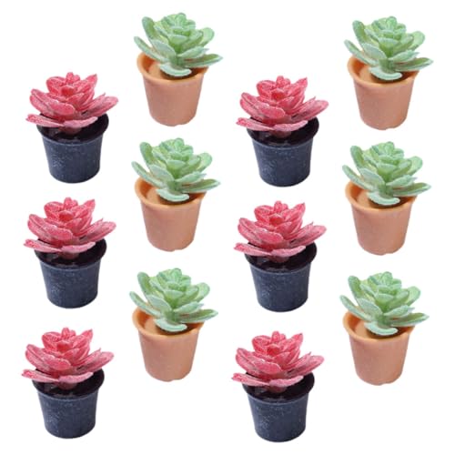 GARIOUANS 12 Stück Teiliges Miniatur Bonsai Pflanzen Kompakte Mini Deko für Puppenhaus und Mini Garten für DIY Basteln und Sandtisch Landschaftsmodell GARIOUANS 12 Stück Teiliges Miniatur Bonsai Pflanzen Kompakte Mini Deko für Puppenhaus und Mini Garten für DIY Basteln und Sandtisch Landschaftsmodell von GARIOUANS