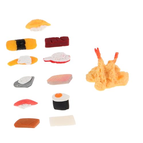 GARIOUANS 12 Stück Teiliges Miniatur Sushi Puppenhaus Dekor Lebensechte Kleine Essensmodelle Mini Haus Requisiten für Küchen Szene Fotografie Zubehör Japanisches Essen Puppenhaus Zubehör GARIOUANS 12 Stück Teiliges Miniatur Sushi Puppenhaus Dekor Lebensechte Kleine Essensmodelle Mini Haus Requisiten für Küchen Szene Fotografie Zubehör Japanisches Essen Puppenhaus Zubehör von GARIOUANS