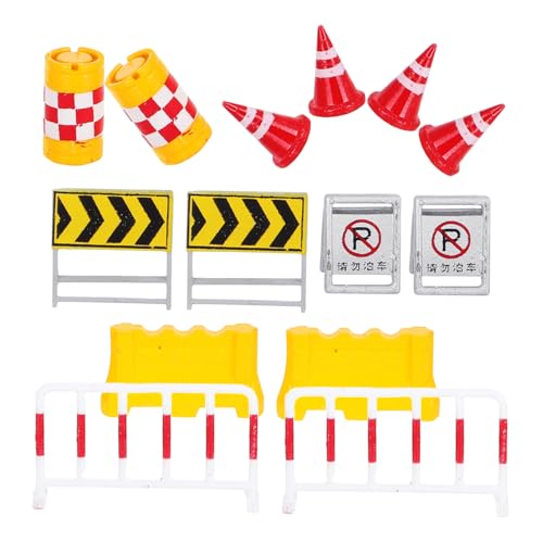 GARIOUANS 14 Stck Miniatur Verkehrszeichen Realistische Straßenbarrieren Leichte Miniatur straßensperren für Dioramen Kreatives Bastelspielzeug Tragbar für Modellbau und Sandkästen GARIOUANS 14 Stck Miniatur Verkehrszeichen Realistische Straßenbarrieren Leichte Miniatur straßensperren für Dioramen Kreatives Bastelspielzeug Tragbar für Modellbau und Sandkästen von GARIOUANS