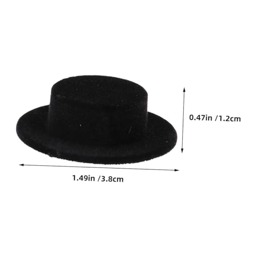 GARIOUANS 15 Stück Teiliges Mini Puppenhüte aus Schwarzem Flockigem Material Dekorative Kleine für DIY Bastelarbeiten Puppendekoration Partyzubehör und Handgefertigte Figuren GARIOUANS 15 Stück Teiliges Mini Puppenhüte aus Schwarzem Flockigem Material Dekorative Kleine für DIY Bastelarbeiten Puppendekoration Partyzubehör und Handgefertigte Figuren von GARIOUANS