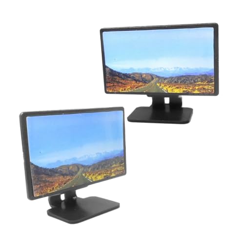 GARIOUANS 2 Maßstab Realistische Puppenhaus Fernseher Detailreiches Wohnzimmer Dekor Miniatur Wohnzimmereinrichtung Zubehör für Puppenhaus Sammler GARIOUANS 2 Maßstab Realistische Puppenhaus Fernseher Detailreiches Wohnzimmer Dekor Miniatur Wohnzimmereinrichtung Zubehör für Puppenhaus Sammler von GARIOUANS