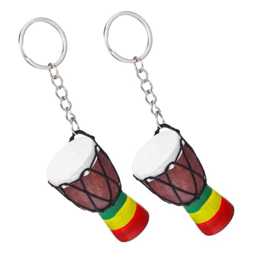 GARIOUANS 2 Stück Afrikanischer Trommel Schlüsselanhänger Modisches Musikinstrument Anhänger Vielseitiger Deko charme für Rucksack Tasche und Schlüssel Langlebig mit Hochwertiger GARIOUANS 2 Stück Afrikanischer Trommel Schlüsselanhänger Modisches Musikinstrument Anhänger Vielseitiger Deko charme für Rucksack Tasche und Schlüssel Langlebig mit Hochwertiger von GARIOUANS