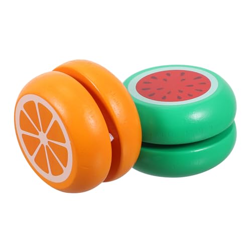 GARIOUANS 2 Stück Holz Yo Yo Teilig Kinderpädagogisches Lernspielzeug Orange Wassermelone Robustes Tragbares Fingerfertigkeitstraining für Kleinkinder Praktisch und Kompakt für Unterwegs GARIOUANS 2 Stück Holz Yo Yo Teilig Kinderpädagogisches Lernspielzeug Orange Wassermelone Robustes Tragbares Fingerfertigkeitstraining für Kleinkinder Praktisch und Kompakt für Unterwegs von GARIOUANS