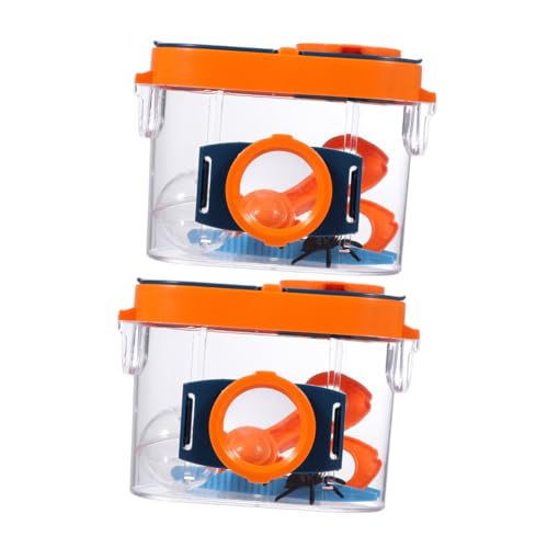 GARIOUANS 2 Stück Insekten Beobachtungsbox mit Lupe und Trageschlaufe Leichtes Outdoor Entdecker für Biologisches Lehrmittel zur Sicheren Insektenbeobachtung und Naturerkundung GARIOUANS 2 Stück Insekten Beobachtungsbox mit Lupe und Trageschlaufe Leichtes Outdoor Entdecker für Biologisches Lehrmittel zur Sicheren Insektenbeobachtung und Naturerkundung von GARIOUANS