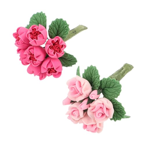GARIOUANS 2 Stück Miniatur Dollhouse Blumenbouquet aus Resin Kleine Künstliche Blumen Realistische Mikro-Dekoration für Puppenhausmöbel Kreative DIY Accessoires für Minipuppenhäuser GARIOUANS 2 Stück Miniatur Dollhouse Blumenbouquet aus Resin Kleine Künstliche Blumen Realistische Mikro-Dekoration für Puppenhausmöbel Kreative DIY Accessoires für Minipuppenhäuser von GARIOUANS
