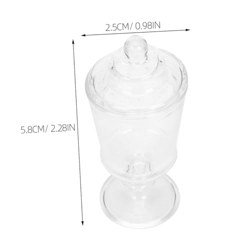 GARIOUANS 2 Stück Puppenhaus Lebensmittelzubehör Dekor Miniaturglas Puppenhaus Bonbonglas Mit Deckel Kleine Apothekergläser Süßes GARIOUANS 2 Stück Puppenhaus Lebensmittelzubehör Dekor Miniaturglas Puppenhaus Bonbonglas Mit Deckel Kleine Apothekergläser Süßes von GARIOUANS