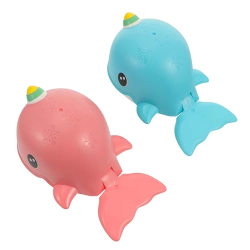 GARIOUANS 2 Stück Teiliges Badespielzeug Wal mit Aufziehfunktion Schwimmende Badetiere für Junge Mädchen Interaktives Planschbecken in Rosa und Blau Fördert Motorik und Hand Auge GARIOUANS 2 Stück Teiliges Badespielzeug Wal mit Aufziehfunktion Schwimmende Badetiere für Junge Mädchen Interaktives Planschbecken in Rosa und Blau Fördert Motorik und Hand Auge von GARIOUANS