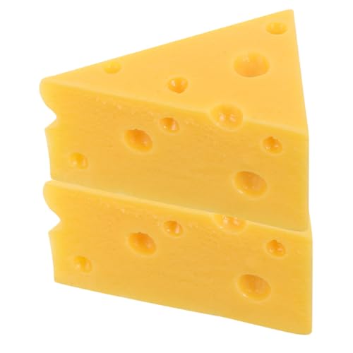 GARIOUANS 2 Stück Teiliges Dreieckiges Käsemodell Realistische Käseattrappe aus Leichtem Material Langlebige Deko für Bäckerei Kuchenpräsentation und DIY Bastelprojekte für Käseliebhaber und GARIOUANS 2 Stück Teiliges Dreieckiges Käsemodell Realistische Käseattrappe aus Leichtem Material Langlebige Deko für Bäckerei Kuchenpräsentation und DIY Bastelprojekte für Käseliebhaber und von GARIOUANS