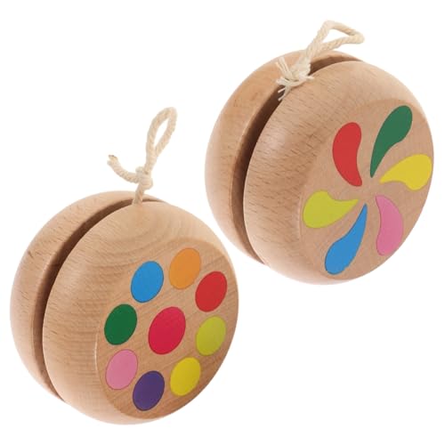 GARIOUANS 2 Stück Teiliges Holz Yoyo für Verstellbare Schnur Leichtes Lernspielzeug für Anfänger Pädagogisches Geschicklichkeitsspielzeug Attraktives Design für Jungen und Mädchen GARIOUANS 2 Stück Teiliges Holz Yoyo für Verstellbare Schnur Leichtes Lernspielzeug für Anfänger Pädagogisches Geschicklichkeitsspielzeug Attraktives Design für Jungen und Mädchen von GARIOUANS