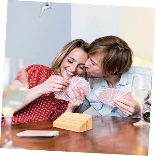 GARIOUANS 2 Stück Teiliges Holz spielkartenhalter mit Breiten Fächern Stabiler Kartenständer für Kartenspiele Praktischer Spielkartenhalter für Poker Multifunktionaler Holzsockel für GARIOUANS 2 Stück Teiliges Holz spielkartenhalter mit Breiten Fächern Stabiler Kartenständer für Kartenspiele Praktischer Spielkartenhalter für Poker Multifunktionaler Holzsockel für von GARIOUANS