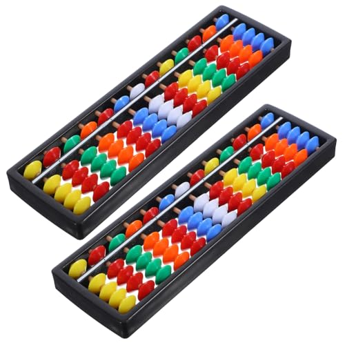 GARIOUANS 2 Stück Teiliges Kunststoff Stufiger Chinesischer Rechenrahmen mit Bunten Perlen Robuster Material Pädagogisches Mathe Lernspielzeug für Bildungszwecke GARIOUANS 2 Stück Teiliges Kunststoff Stufiger Chinesischer Rechenrahmen mit Bunten Perlen Robuster Material Pädagogisches Mathe Lernspielzeug für Bildungszwecke von GARIOUANS