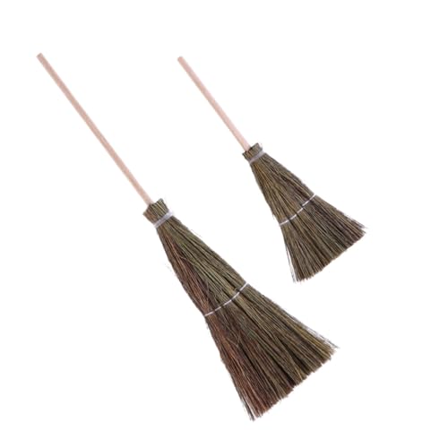GARIOUANS 2 Stück Teiliges Mini Handgefertigtes Besen aus Holz und Stroh Realistisches Puppenhaus Zubehör Handfeger für Dekoration GARIOUANS 2 Stück Teiliges Mini Handgefertigtes Besen aus Holz und Stroh Realistisches Puppenhaus Zubehör Handfeger für Dekoration von GARIOUANS