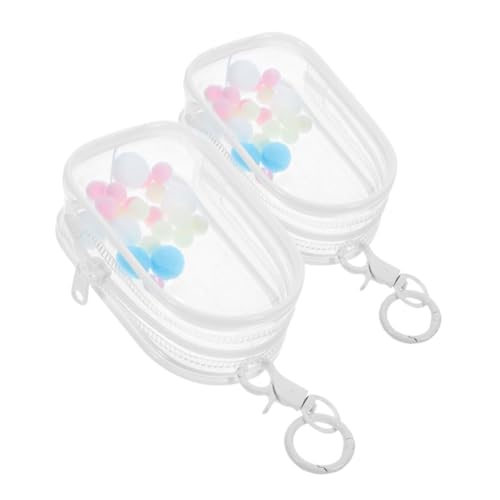 GARIOUANS 2 Stück Transparente PVC Aufbewahrungstaschen mit Schlüsselanhänger Doll Case Staubdicht Versiegelt Tragbar für Sammlerstücke und Mini Figuren Vielseitige Puppen Organizer GARIOUANS 2 Stück Transparente PVC Aufbewahrungstaschen mit Schlüsselanhänger Doll Case Staubdicht Versiegelt Tragbar für Sammlerstücke und Mini Figuren Vielseitige Puppen Organizer von GARIOUANS