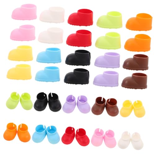 GARIOUANS 20 Paare Mini Puppenstiefel Kunststoff Schuhe für Puppen Vielseitige Mini Stiefel Zubehör für Puppenkostüme und Sammler GARIOUANS 20 Paare Mini Puppenstiefel Kunststoff Schuhe für Puppen Vielseitige Mini Stiefel Zubehör für Puppenkostüme und Sammler von GARIOUANS