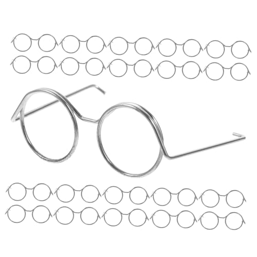 GARIOUANS 20 Stück Teiliges Mini Brillen für Puppen Metallrahmen ohne Gläser Ersatz Miniatur Brillengestell Puppenhaus Zubehör zum Verkleiden und Basteln GARIOUANS 20 Stück Teiliges Mini Brillen für Puppen Metallrahmen ohne Gläser Ersatz Miniatur Brillengestell Puppenhaus Zubehör zum Verkleiden und Basteln von GARIOUANS