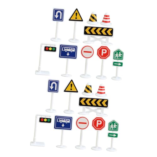 GARIOUANS 20 Stück Teiliges Mini verkehrszeichen spielset mit Straßenwarnschildern und Verkehrsampeln Pädagogisches Verkehrssicherheitsspielzeug für Geeignet für Kindergarten und GARIOUANS 20 Stück Teiliges Mini verkehrszeichen spielset mit Straßenwarnschildern und Verkehrsampeln Pädagogisches Verkehrssicherheitsspielzeug für Geeignet für Kindergarten und von GARIOUANS