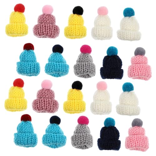 GARIOUANS 20 Stück Teiliges Miniatur Strickmützchen aus Weichem Hautfreundlichem Material Dekorative DIY Mini Hüte für Basteln Puppen Weihnachtsbaumschmuck Vielseitige Mini Zufällige Farbe GARIOUANS 20 Stück Teiliges Miniatur Strickmützchen aus Weichem Hautfreundlichem Material Dekorative DIY Mini Hüte für Basteln Puppen Weihnachtsbaumschmuck Vielseitige Mini Zufällige Farbe von GARIOUANS