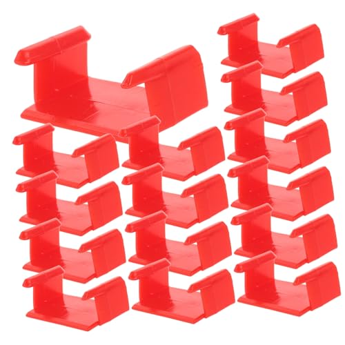 GARIOUANS 20 Stück Teiliges Rote Kunststoff gleisklemmen für Stabile Eisenbahnverbindung Einfaches Schnellbefestigungssystem Langlebiges Zubehör für Holzeisenbahn Modelle für Junge Mädchen GARIOUANS 20 Stück Teiliges Rote Kunststoff gleisklemmen für Stabile Eisenbahnverbindung Einfaches Schnellbefestigungssystem Langlebiges Zubehör für Holzeisenbahn Modelle für Junge Mädchen von GARIOUANS