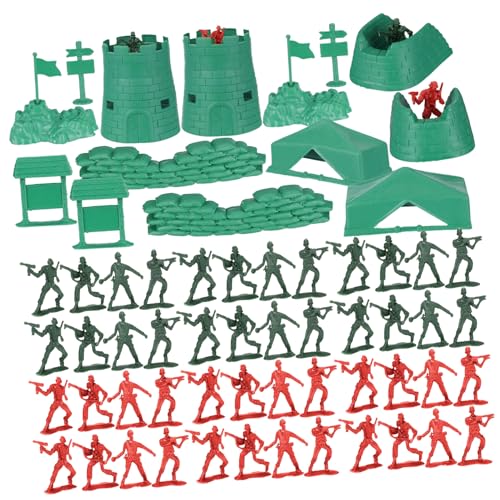 GARIOUANS 200 Stück Teiliges Mini Soldaten Spielset aus Robustem Kunststoff Rote und Grüne Militärfiguren für Detailreiche Spielfiguren für Fantasievolles und Sandtisch Dekoration GARIOUANS 200 Stück Teiliges Mini Soldaten Spielset aus Robustem Kunststoff Rote und Grüne Militärfiguren für Detailreiche Spielfiguren für Fantasievolles und Sandtisch Dekoration von GARIOUANS